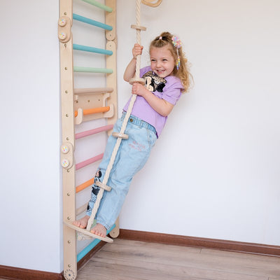 Foldable Climbing Pikler Triangle with Double-Sided Ramp