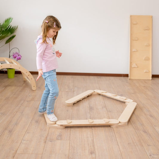 Balance Beam Set Wooden Magic
