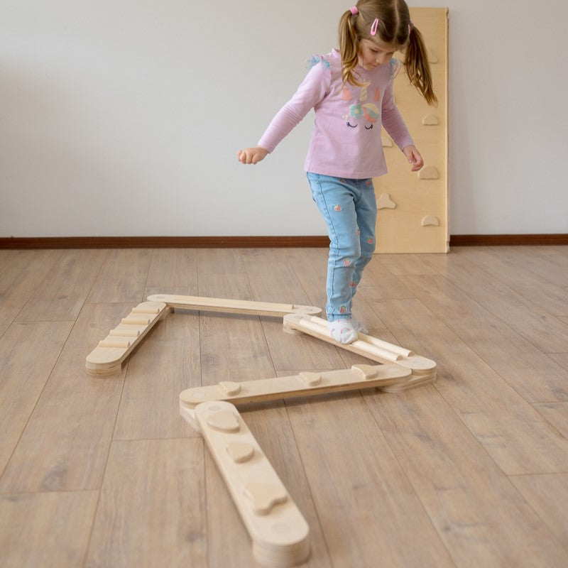 Balance Beam Set Wooden Magic