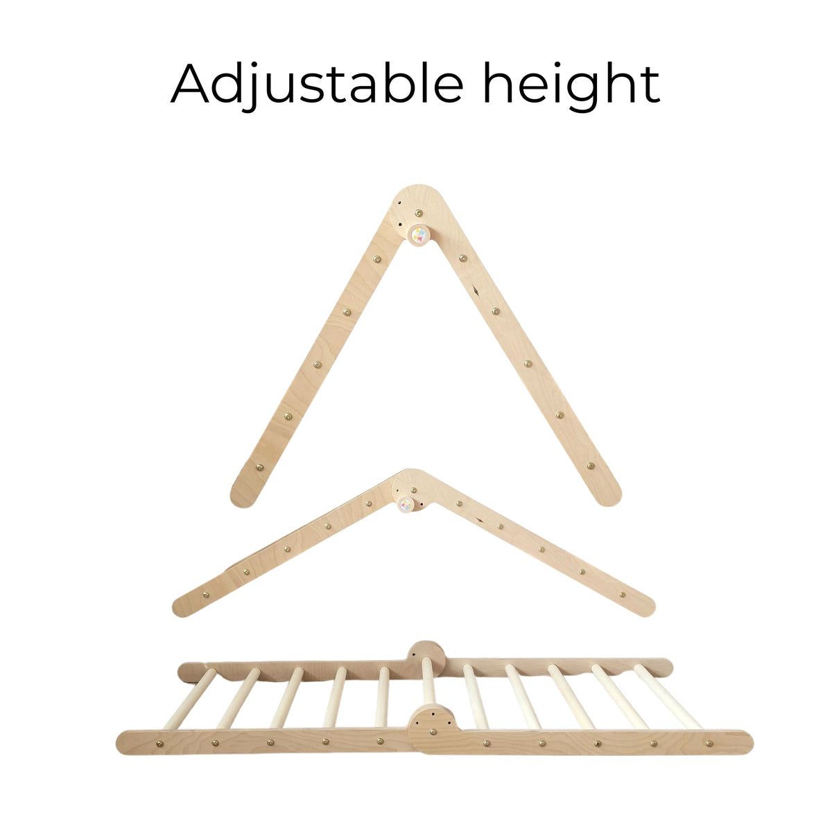 Foldable Pikler Triangle 3in1 – Montessori Climbing Toy – Wooden Magic