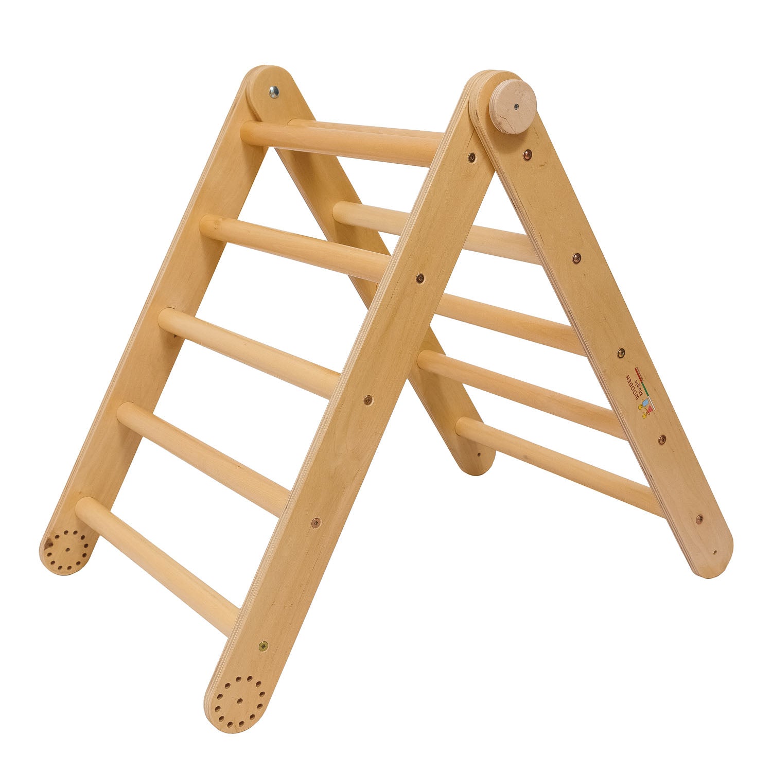 Indoor Montessori Triangle Climbing Ladder for Toddlers – Wooden Magic