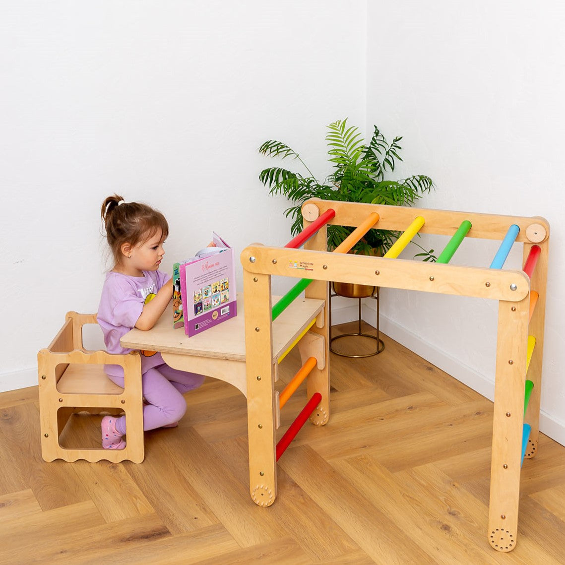 Wooden Table Attachment for Swedish Wall
