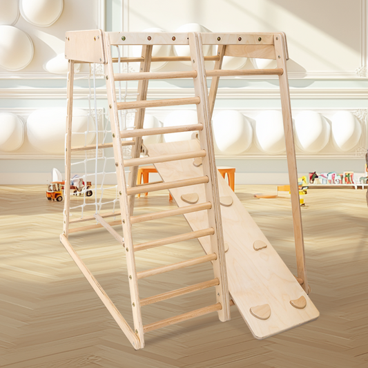Wooden Indoor Climber Jungle Gym